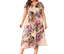 Load image into Gallery viewer, Elegant Floral Party Midi