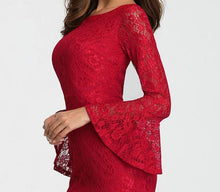 Load image into Gallery viewer, Elegant Red Party Gown