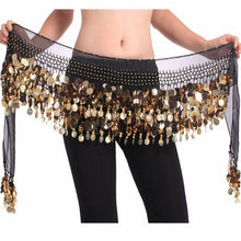 Load image into Gallery viewer, Crystal Sequins Coins Bellydance Belt