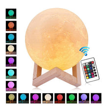 Load image into Gallery viewer, 3D Printing USB Moon Light Touch Control