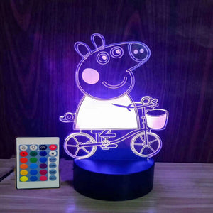 3D lamp 7 Colors Changing Nightlight with Smart Touch & Remote Control