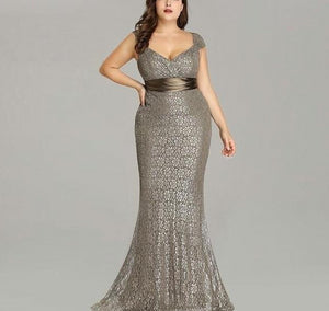 Elegant Mermaid Vintage Party Gown