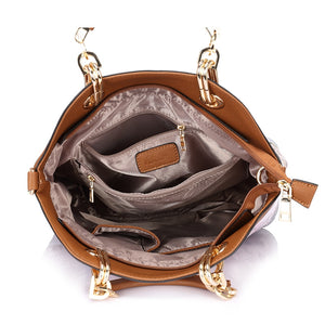 PU Leather 3PC Printed Handbags