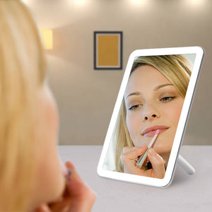 Rechargeable LED Touch Screen Makeup Mirror