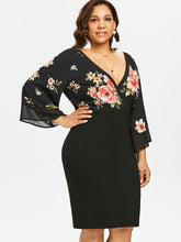 Load image into Gallery viewer, Estylo Floral Plunging Neck Dress