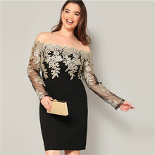 Load image into Gallery viewer, Glamorous Off the Shoulder Pencil Dress