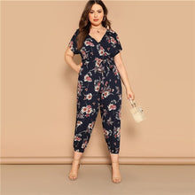 Load image into Gallery viewer, Boho Floral Print Jumpsuit