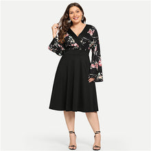 Load image into Gallery viewer, Olivia- Floral Fit &amp; Flare Dress