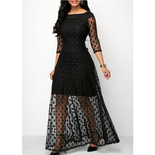 Load image into Gallery viewer, Polka Dott New Elegant Lace Maxi