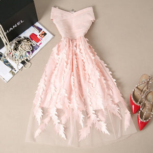 Elegant Lace Patchwork Dress