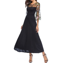 Load image into Gallery viewer, Black Elegant Dress 2019