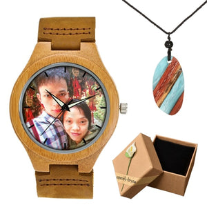 Photo Print Wooden Watch (Valentine Special)