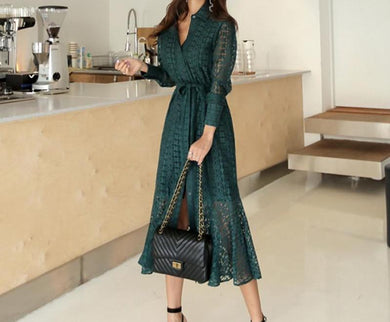 Elegant Hollow-Out Mermaid Dress