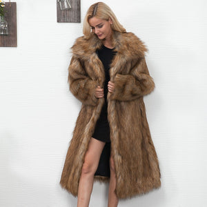 Estylo Winter Warm New Fashion Long Furr Coat