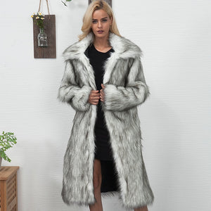 Estylo Winter Warm New Fashion Long Furr Coat