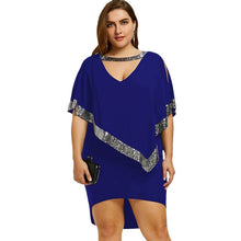 Load image into Gallery viewer, Sequined Capelet Party Dress