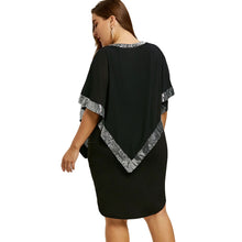 Load image into Gallery viewer, Sequined Capelet Party Dress