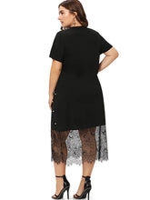 Load image into Gallery viewer, Estylo Beaded Lace Splice Long Dress