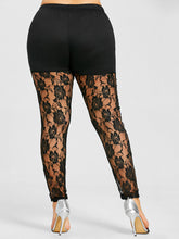 Load image into Gallery viewer, Lace Sheer High Quality Leggings
