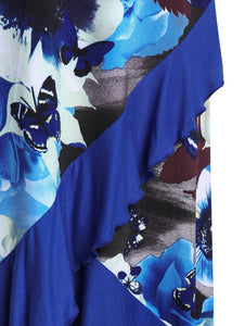 Estylo Summer Fashion Wrap Ruffle Dress