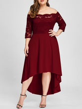 Load image into Gallery viewer, Off Shoulder Elegant Lace Dress