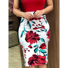 Load image into Gallery viewer, Elegant Floral Pencil Dress