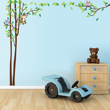 Load image into Gallery viewer, Monkey Owl Wall Stickers