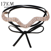 Load image into Gallery viewer, 2019 Bow Pendant Leather Choker High Quality