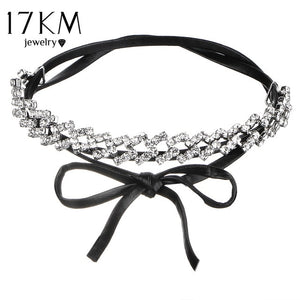 2019 Bow Pendant Leather Choker High Quality