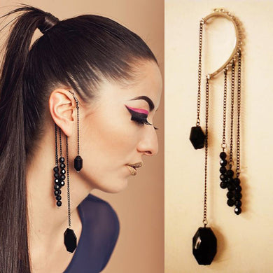Women Ear Cuff Stud Earring Tassel 2019