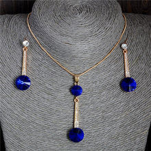 Load image into Gallery viewer, Graceful Navy Blue Jewelry Set