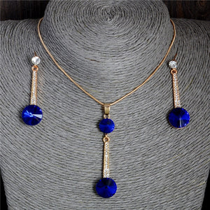 Graceful Navy Blue Jewelry Set