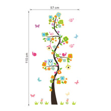 Load image into Gallery viewer, Garden Flower Tree Branches Owl Wall Art