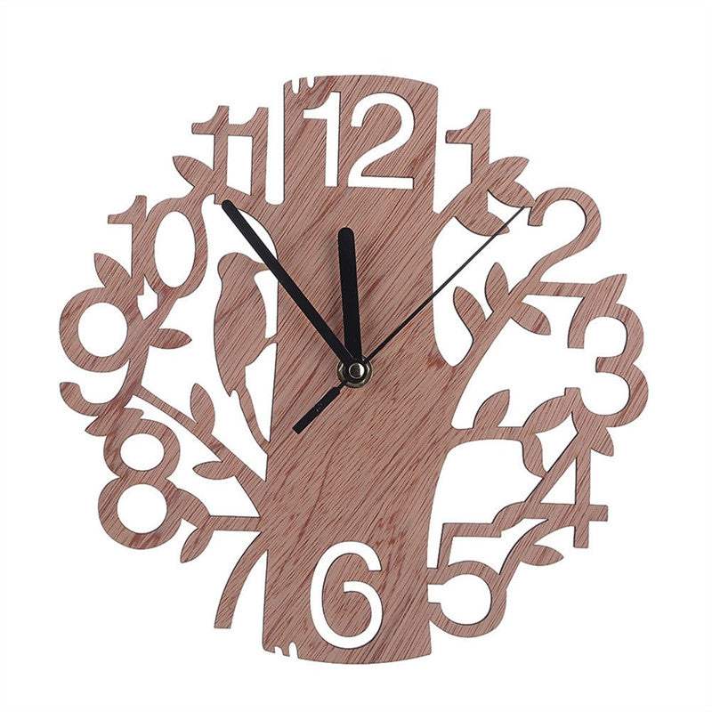 Creative Tree Shaped Wooden Wall Clock