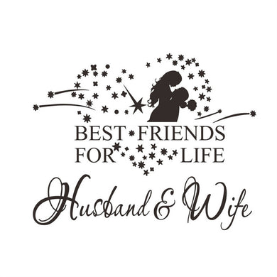 Husband and Wife Wall Art Sticker