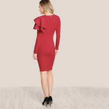 Load image into Gallery viewer, Slim Fit Red Cocktail/Party Dress