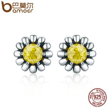 Load image into Gallery viewer, 100% Genuine 925 Sterling Silver Yellow Daisy Flower Ring