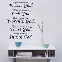 Load image into Gallery viewer, Praise God Bible Wall Art Sticker