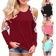 Load image into Gallery viewer, Off Shoulder Lace Top