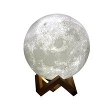 Load image into Gallery viewer, 3D Moon Lamp Dimmable Touch Control