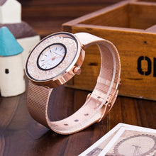 Load image into Gallery viewer, Luxury Steel Rose Gold &amp; Silver Band Watch