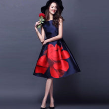 Load image into Gallery viewer, Elegant Flower Print Dress
