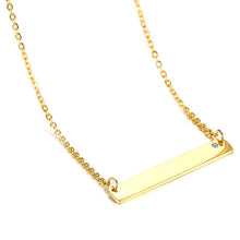 Load image into Gallery viewer, Elegant Free Engraving ID Bar Pendant