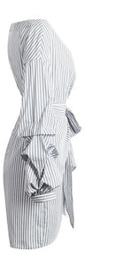 Off shoulder plaid wrap Elegant Dress