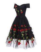 Load image into Gallery viewer, Vintange Rose Party Dress 2019