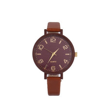 Load image into Gallery viewer, Leather Band Round Wrist Watch