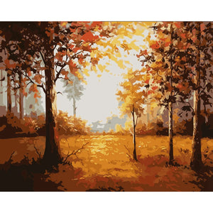 Autumn  Forest Landscape DIY Painting