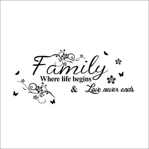 Family New High Quality Wall Stickers DIY Art Sticker