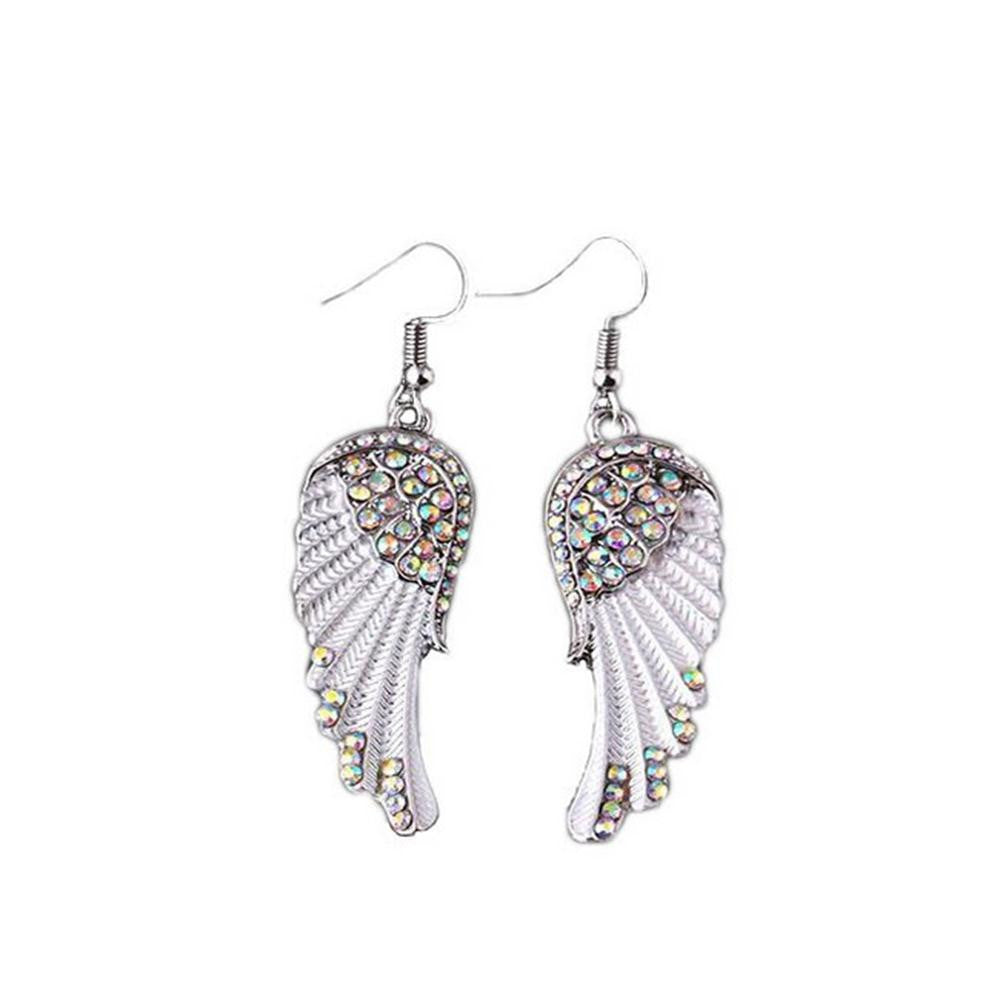 A Pair Of Angel Wings Diamond Earrings