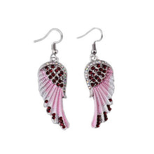 Load image into Gallery viewer, A Pair Of Angel Wings Diamond Earrings